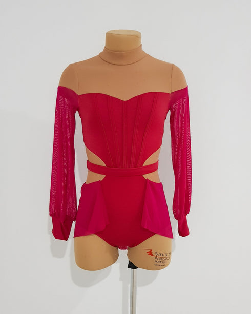 Home Leotard - Scarlett Red
